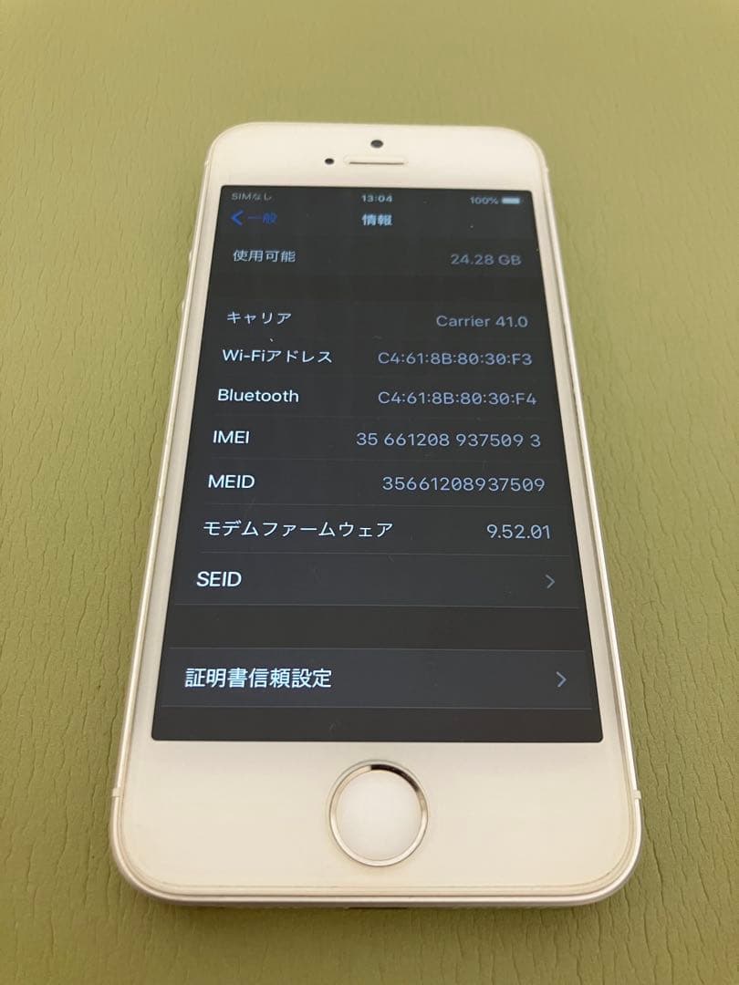 iPhone SE 第一世代 Silver シルバー 32 GB