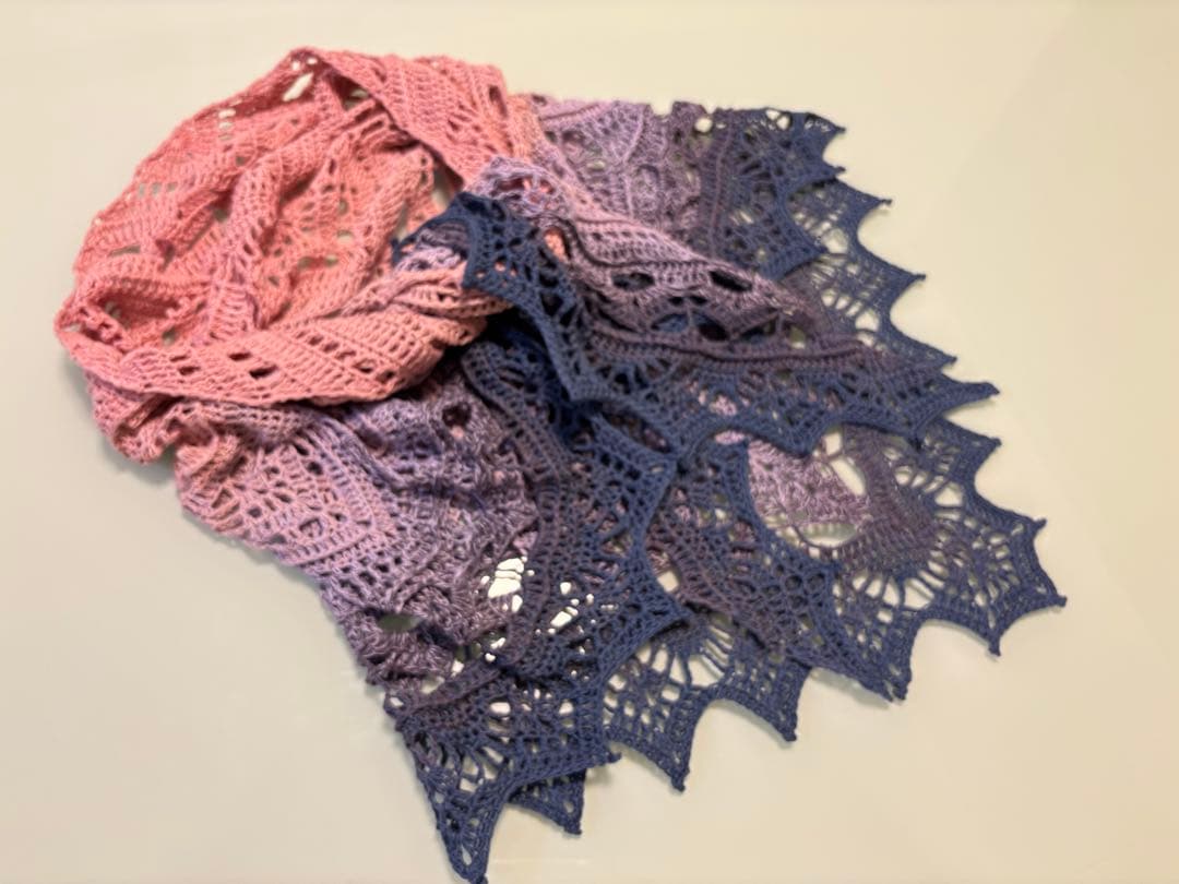 三角　バレエショール　年中使用可　手洗可　100%コットン　海外輸入糸　オススメ