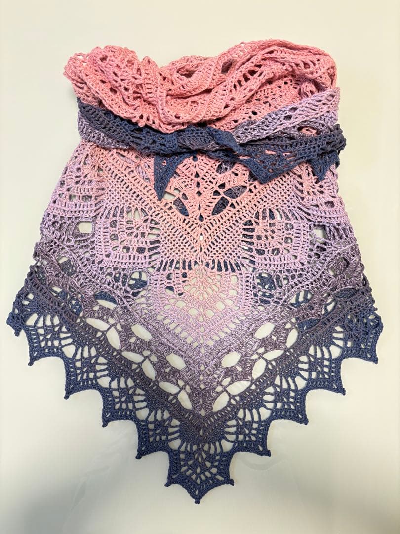 三角　バレエショール　年中使用可　手洗可　100%コットン　海外輸入糸　オススメ