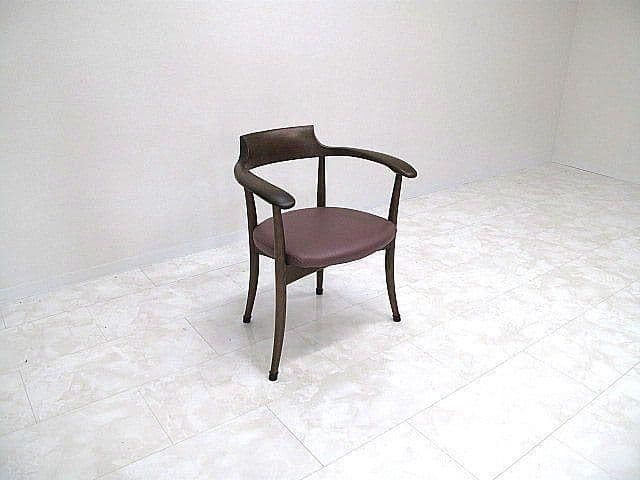 【展示品】HIDA キツツキ「クレセント」アームチェア オーク無垢材 佐々木敏光