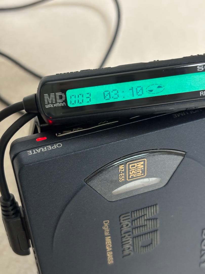 ⭐️美品　動作品⭐️SONY WALKMANポータブルMDプレイヤーMZ – E55