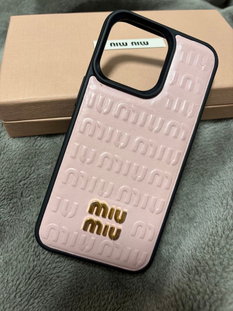 正規品 MIU MIU iPhone用ケース ピンク
