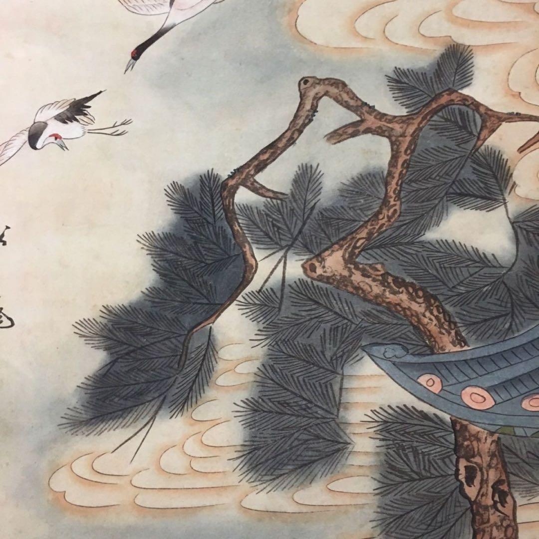 【精品四尺】黄慎 群仙祝寿 掛け軸 中堂｜火漆封印付き｜中国古画