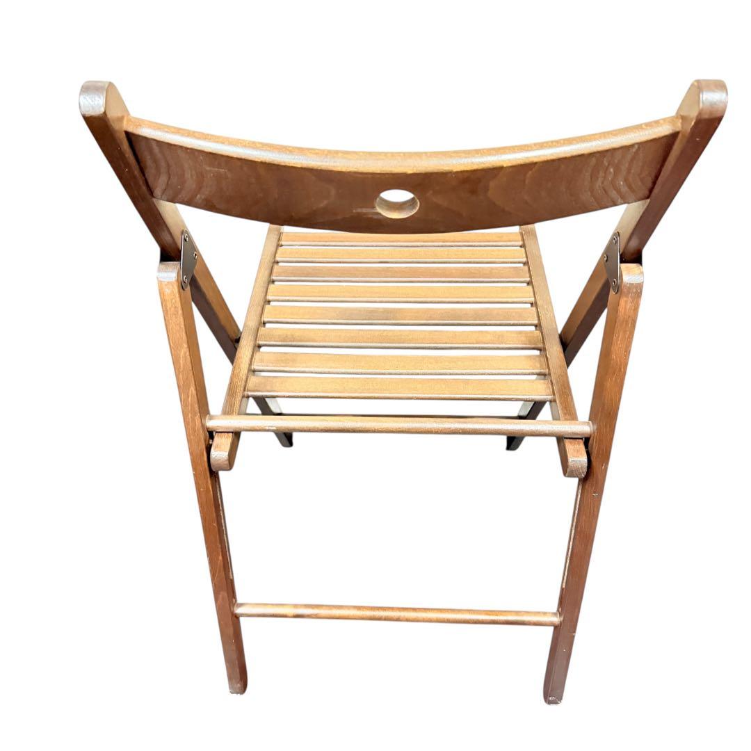 ② 2脚セット IKEA TERJE イケア ウッドチェア 椅子 ガーデン