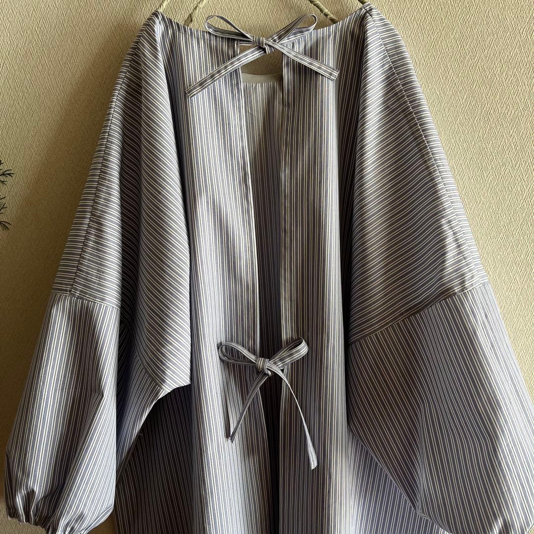 #25006 ハルソラタン　綿100% ハルソラタンかっぽう着　Yシャツ地