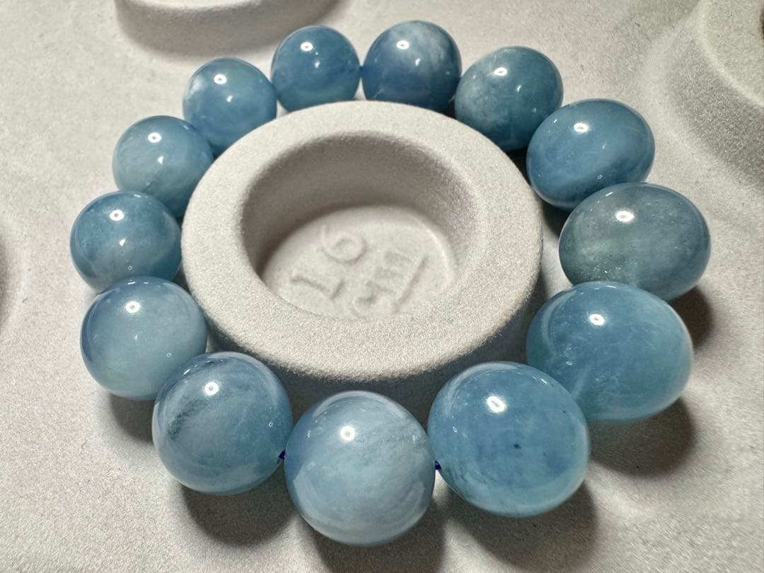 Sky Serenity大玉 上質•ブルースカイ アクアマリン ブレスレット