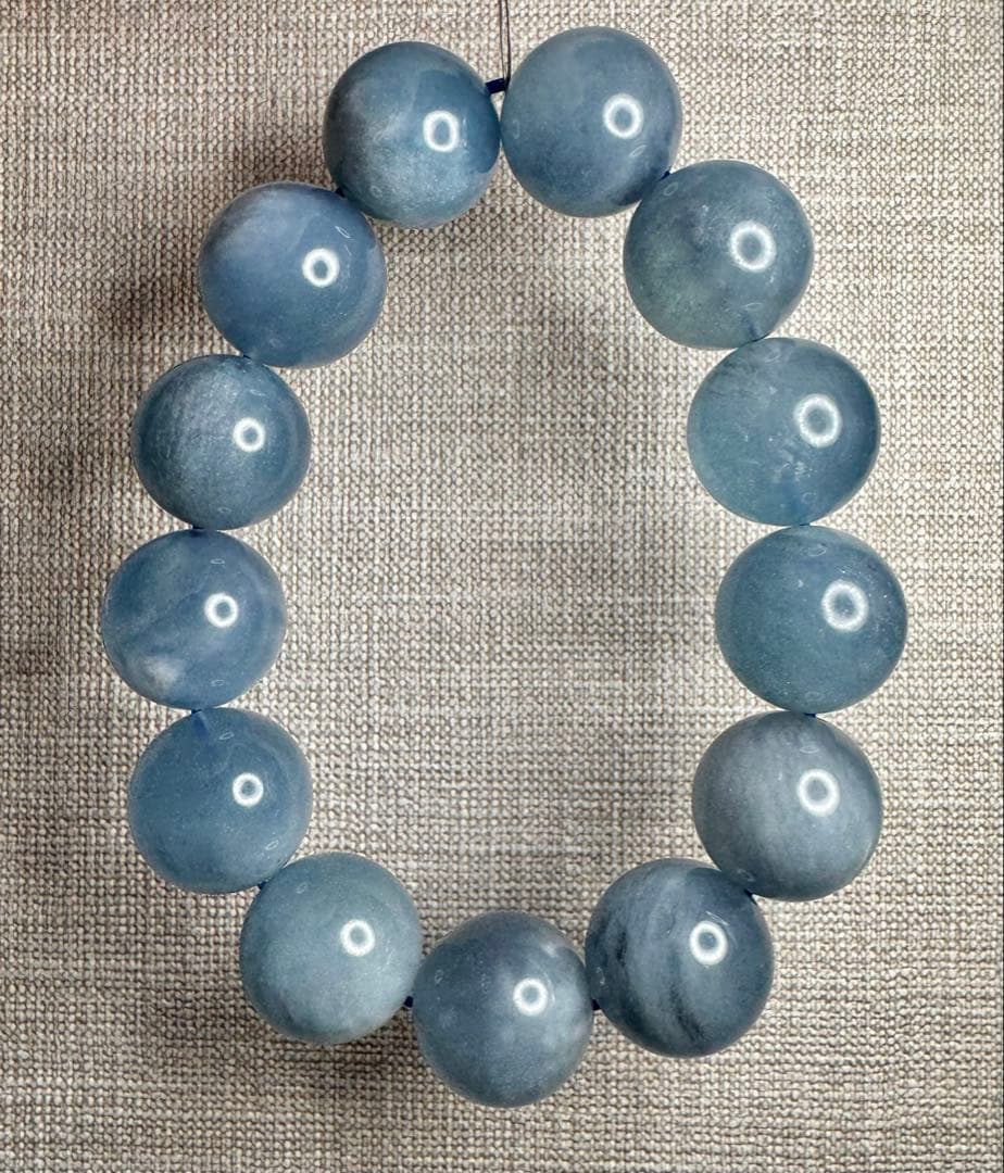 Sky Serenity大玉 上質•ブルースカイ アクアマリン ブレスレット