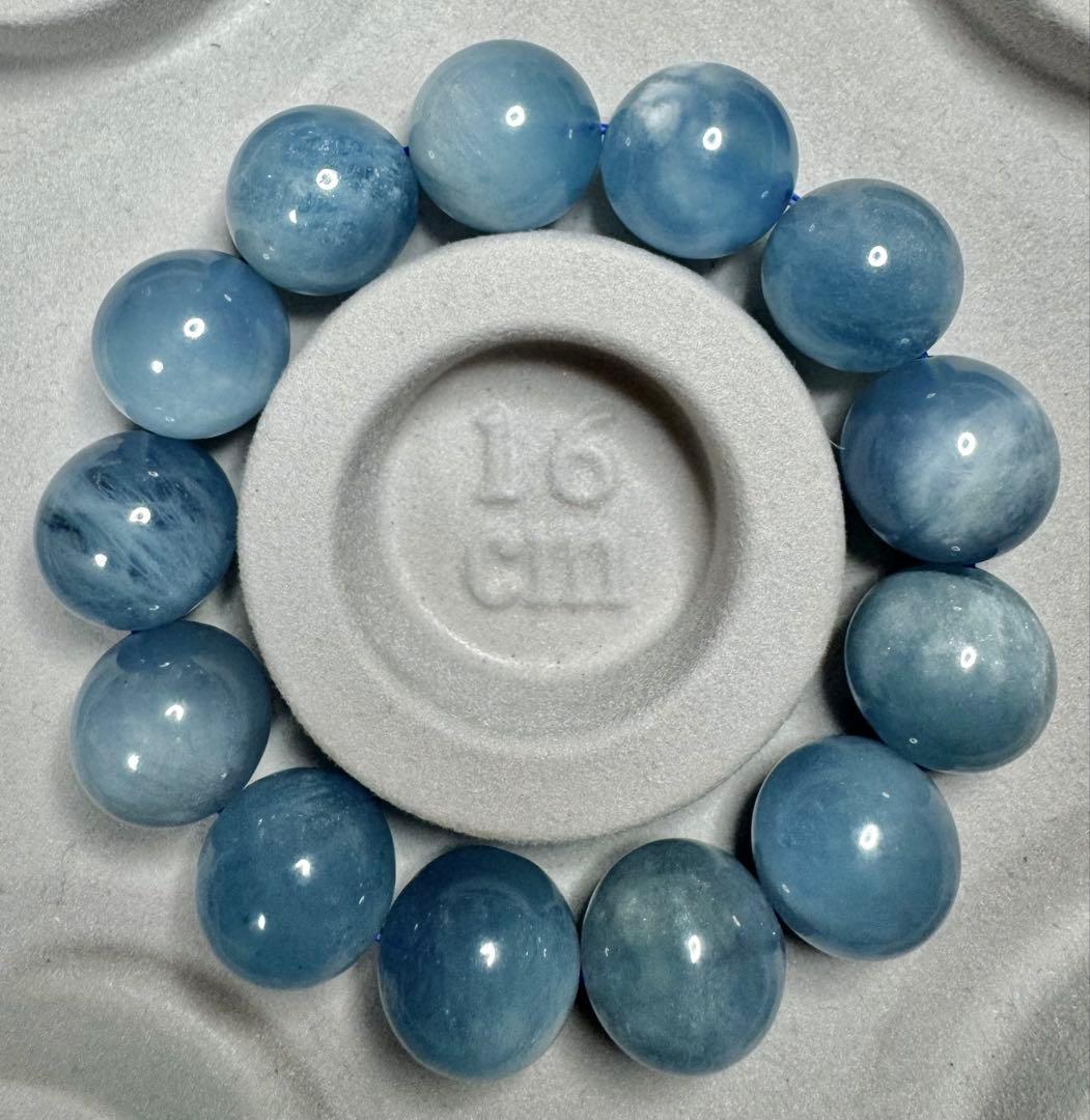 Sky Serenity大玉 上質•ブルースカイ アクアマリン ブレスレット
