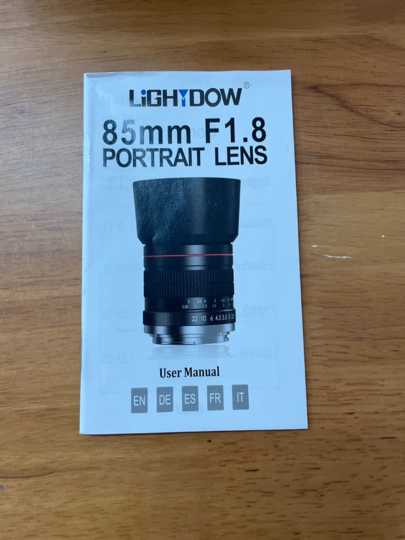 Lightdow for Canon EFレンズ 85mm F1.8
