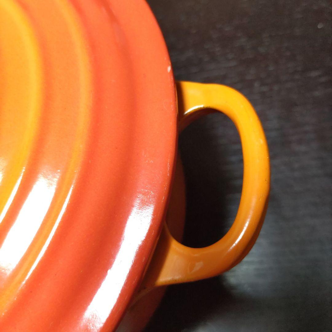 LE CREUSET オレンジ 両手鍋 20