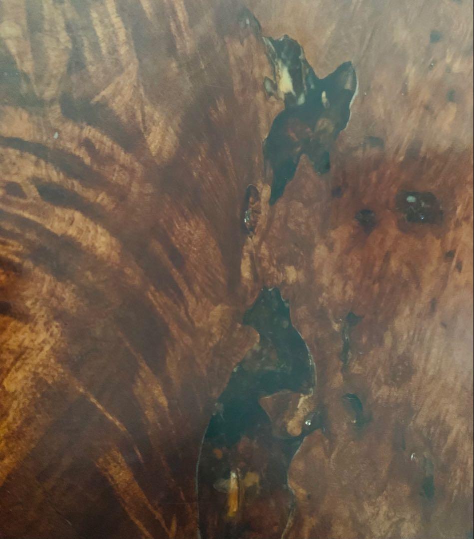 座卓　ローテーブル　一枚板　玉楓　玉杢