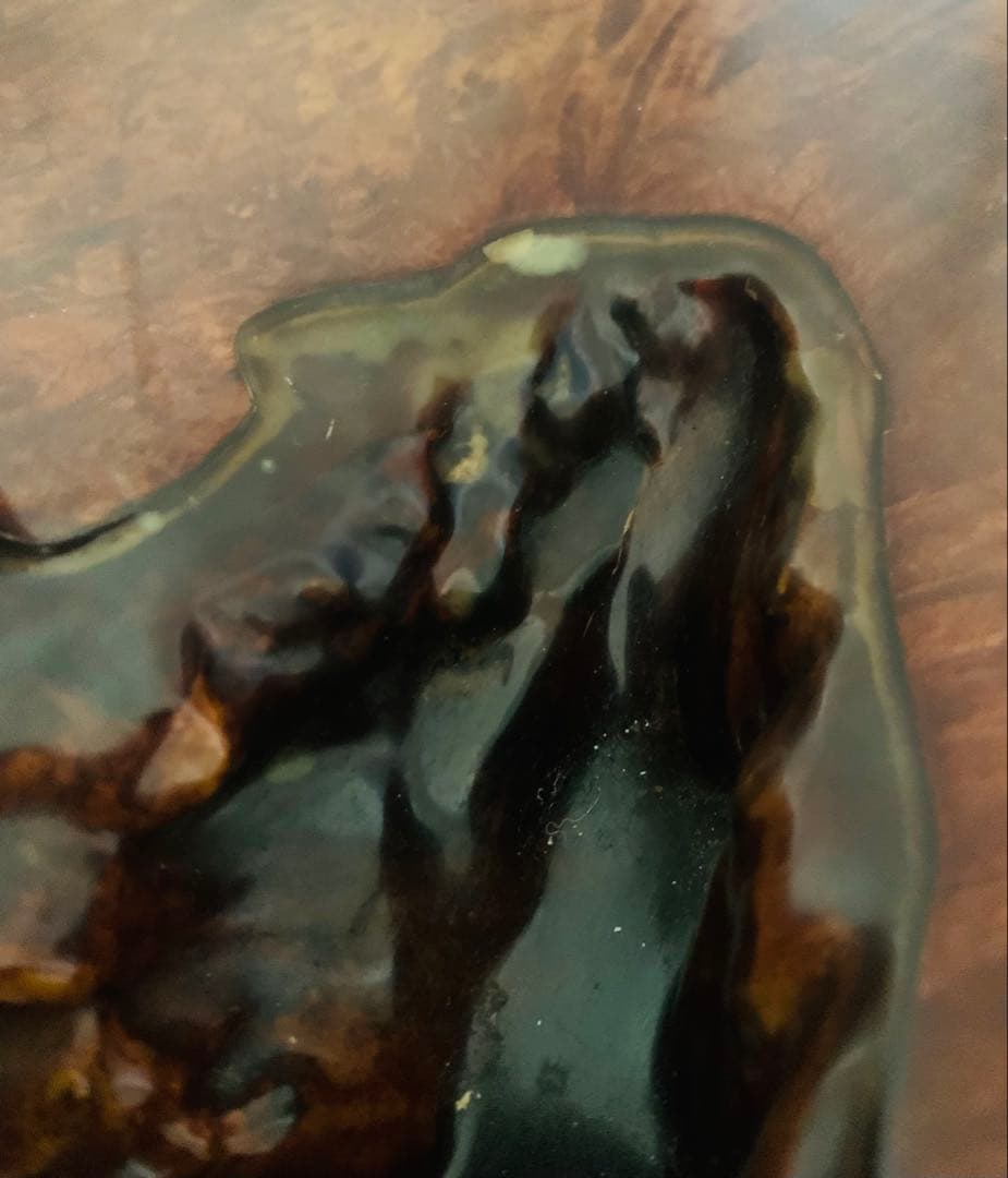 座卓　ローテーブル　一枚板　玉楓　玉杢