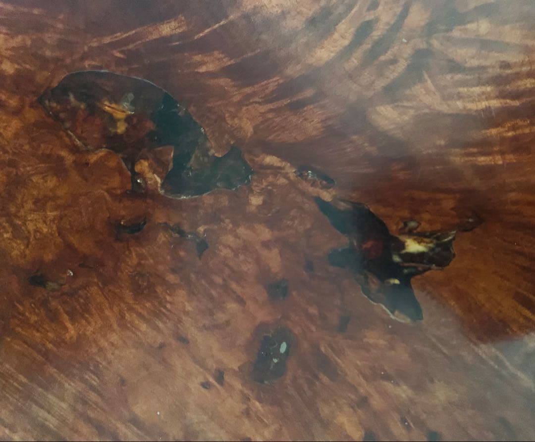 座卓　ローテーブル　一枚板　玉楓　玉杢