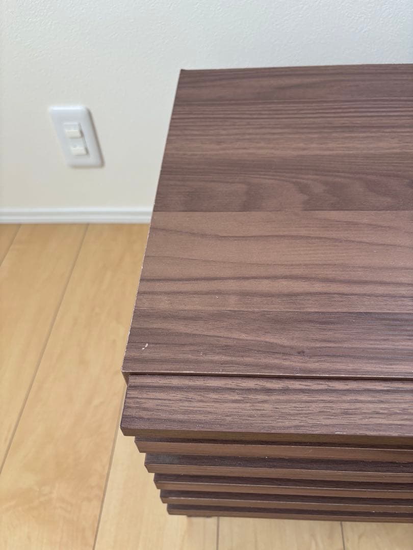 テレビボード 幅120cm 木製 テレビ台 ロータイプ 格子状 引き出し