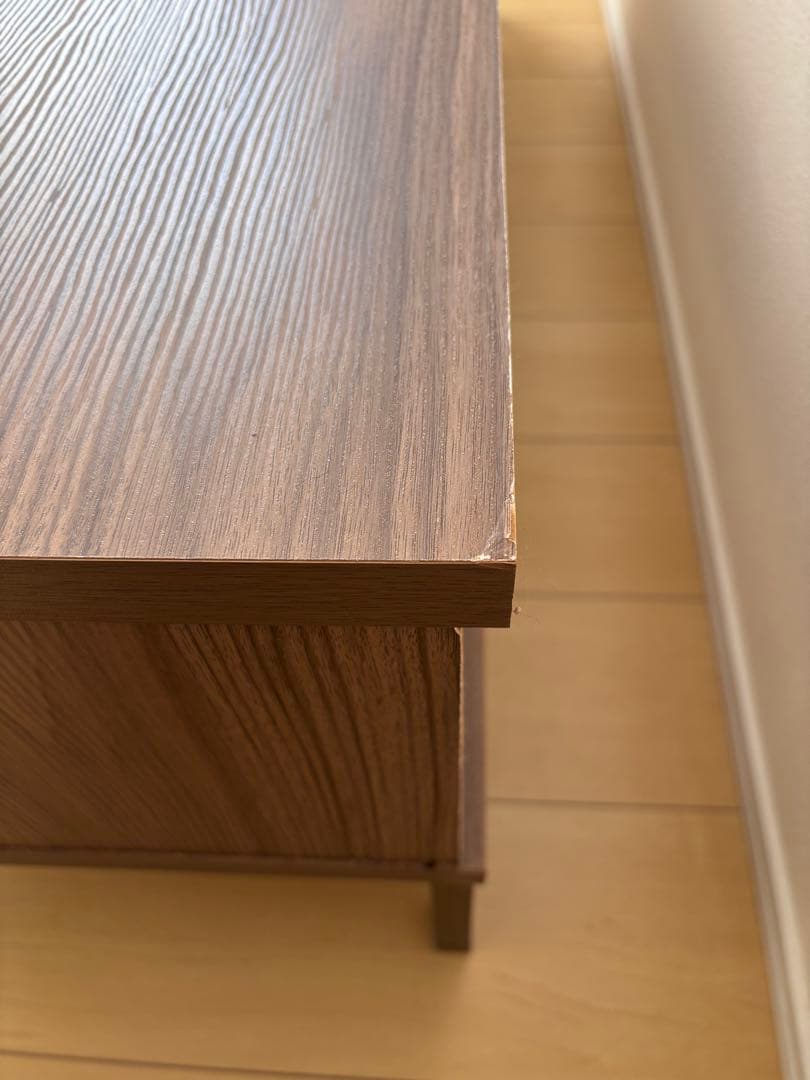 テレビボード 幅120cm 木製 テレビ台 ロータイプ 格子状 引き出し