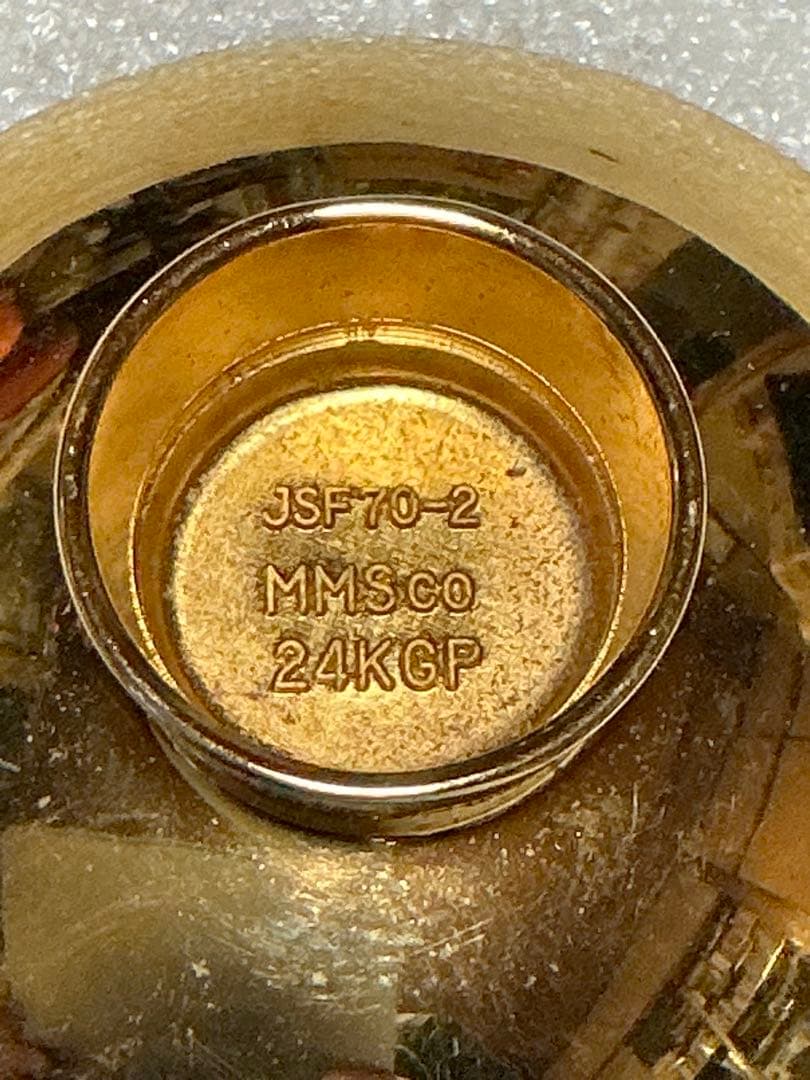 1972年／札幌冬季オリンピック記念盃。【24kGP製　桐箱付き】。