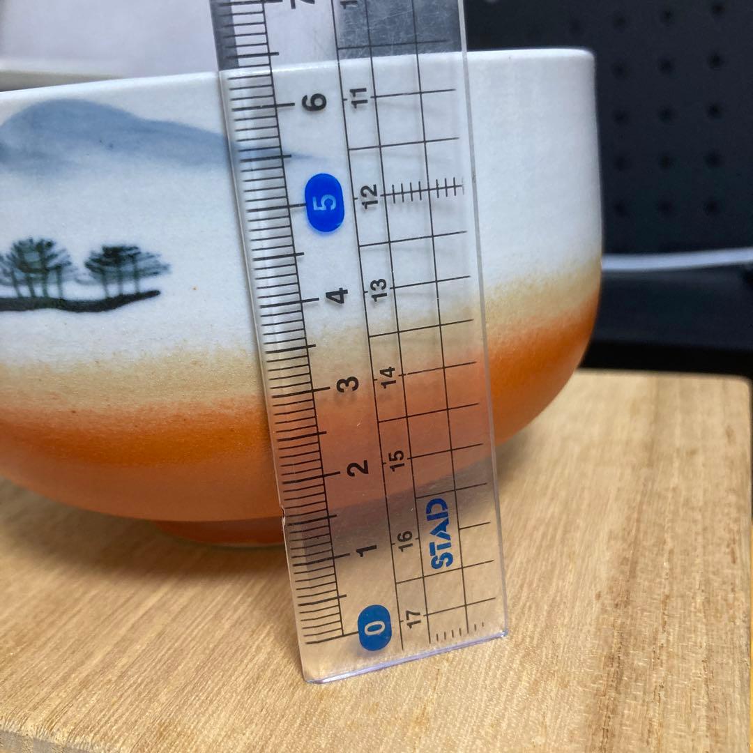 出雲本宮焼　高橋幸治窯　夕景　抹茶茶碗