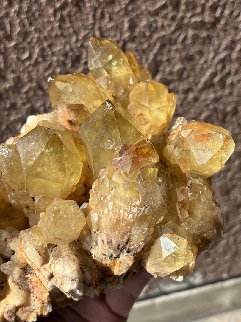 レア　天然　コンゴ産シトリンクラスター　クンダリーニシトリン　2100g以上