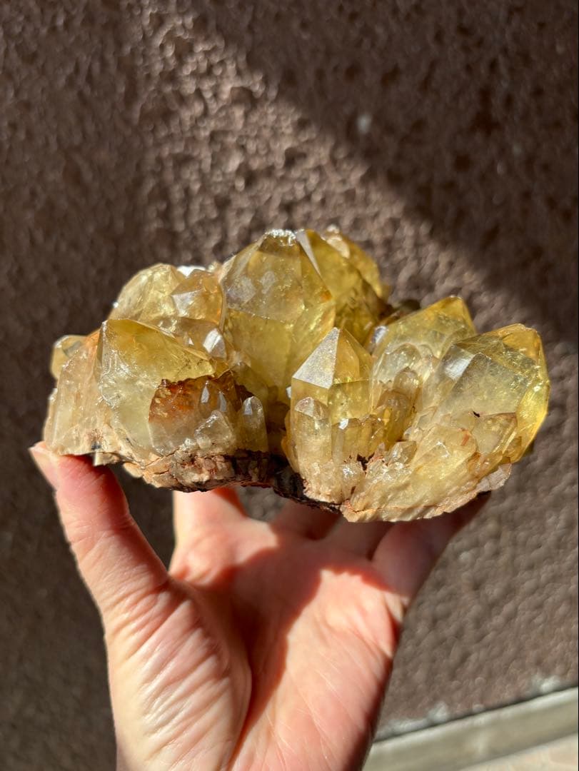 レア　天然　コンゴ産シトリンクラスター　クンダリーニシトリン　2100g以上