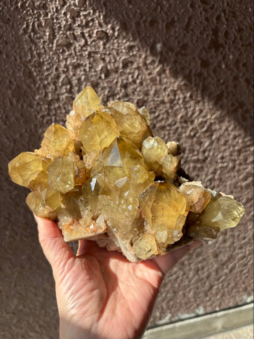 レア　天然　コンゴ産シトリンクラスター　クンダリーニシトリン　2100g以上