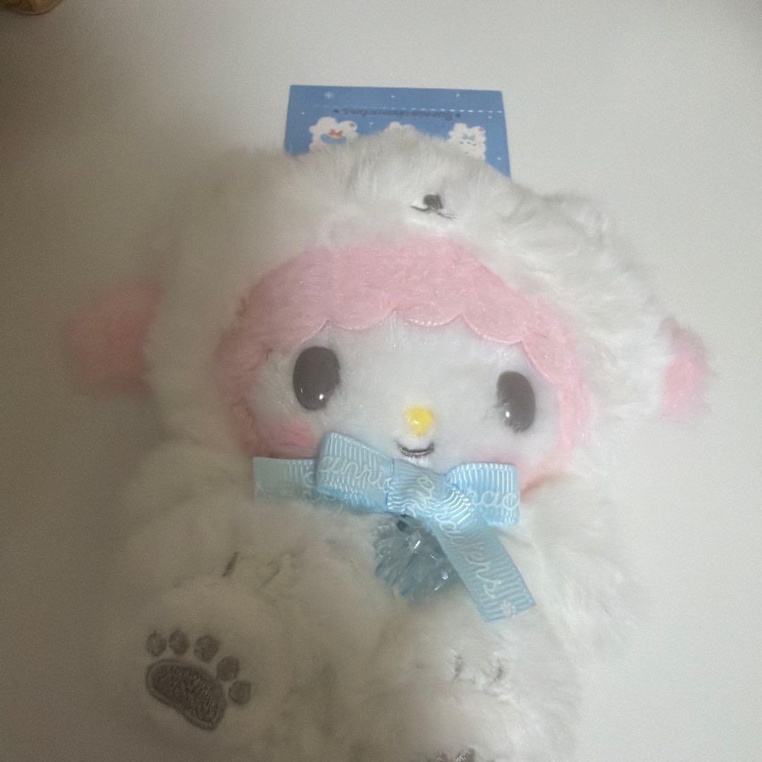 サンリオ マイスウィートピアノ マスコットホルダー ふわふわスノーデザイン