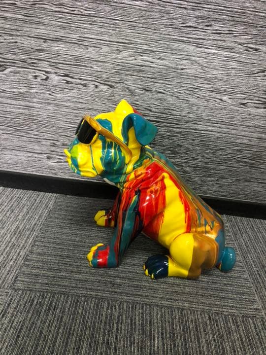 ブルドッグカラフルブルドッグ　ピンクブルドッグ