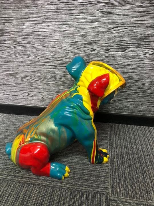 ブルドッグカラフルブルドッグ　ピンクブルドッグ