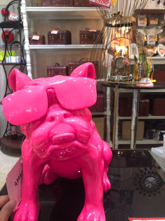 ブルドッグカラフルブルドッグ　ピンクブルドッグ