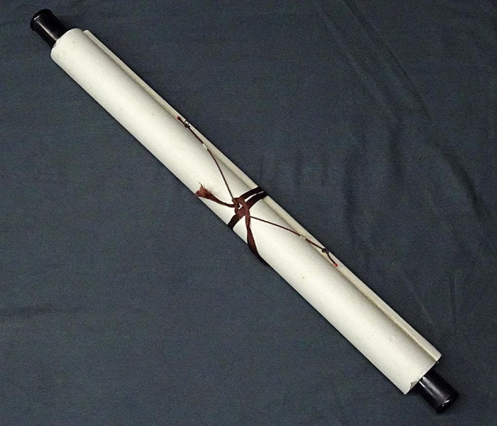 掛軸 金山『長城夏日 万里の長城』中国画 紙本 肉筆 掛け軸 w103015