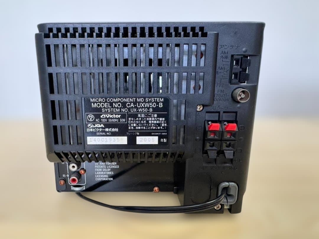 【通電確認済】Victor ビクター UX-W50 ミニコンポ リモコン欠品