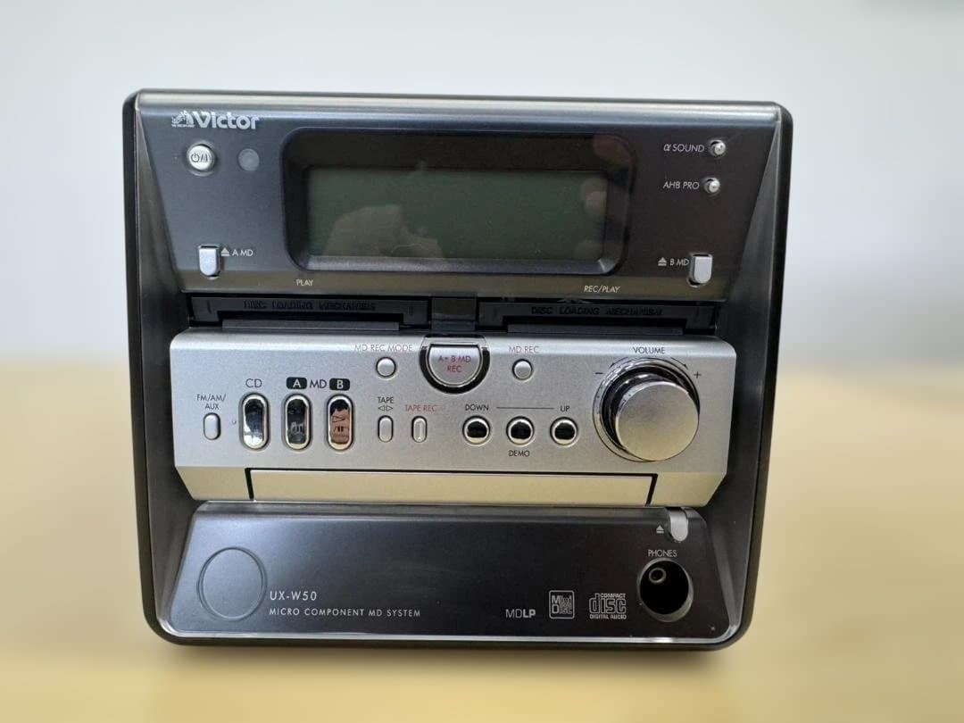 【通電確認済】Victor ビクター UX-W50 ミニコンポ リモコン欠品
