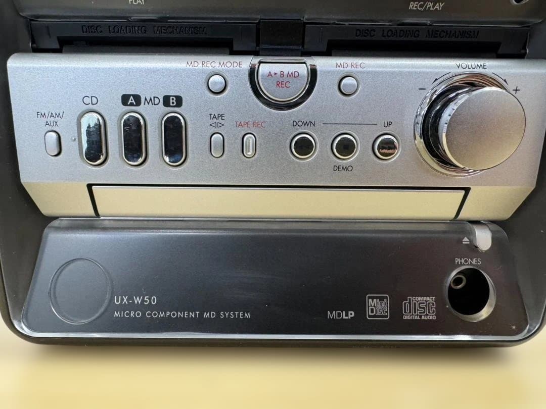 【通電確認済】Victor ビクター UX-W50 ミニコンポ リモコン欠品
