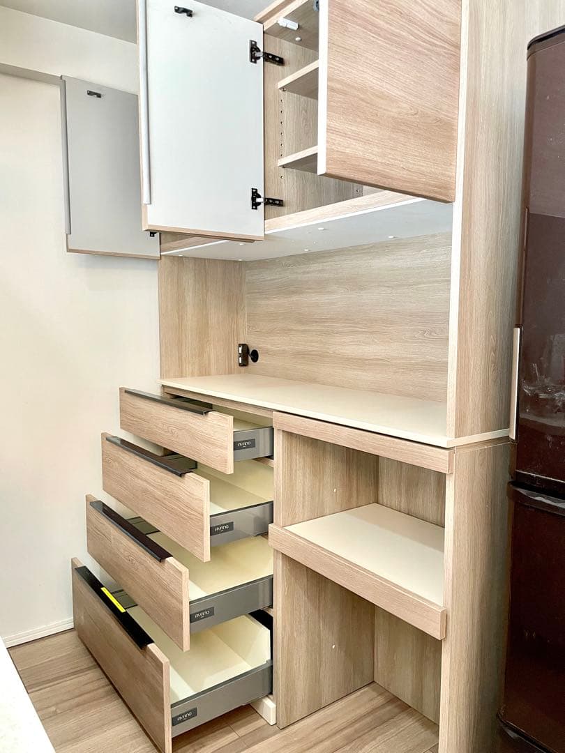 【美品】綾野製作所(AYANO)アリシア(ALICIA)食器棚