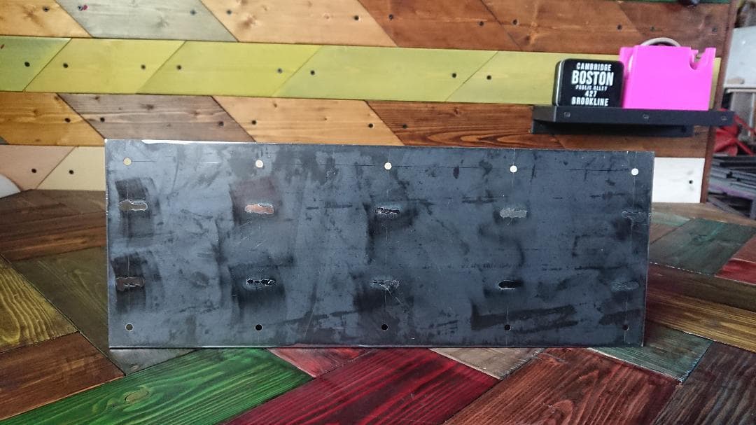 無塗装でアイアンなフラット鉄脚 X型 vol.2 2脚ver. ローテーブル