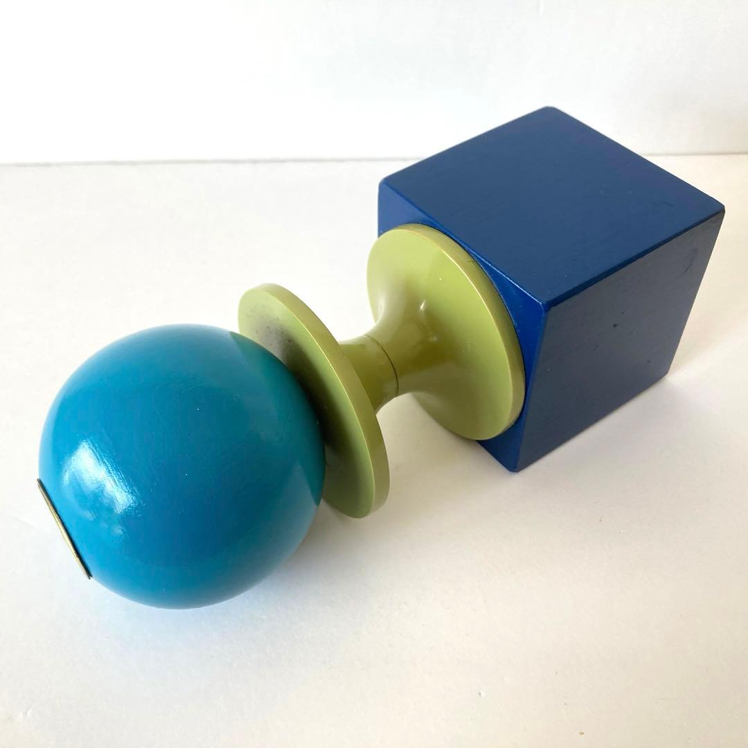 【希少】リサラーソン 木製 キャンドルホルダー ブルー