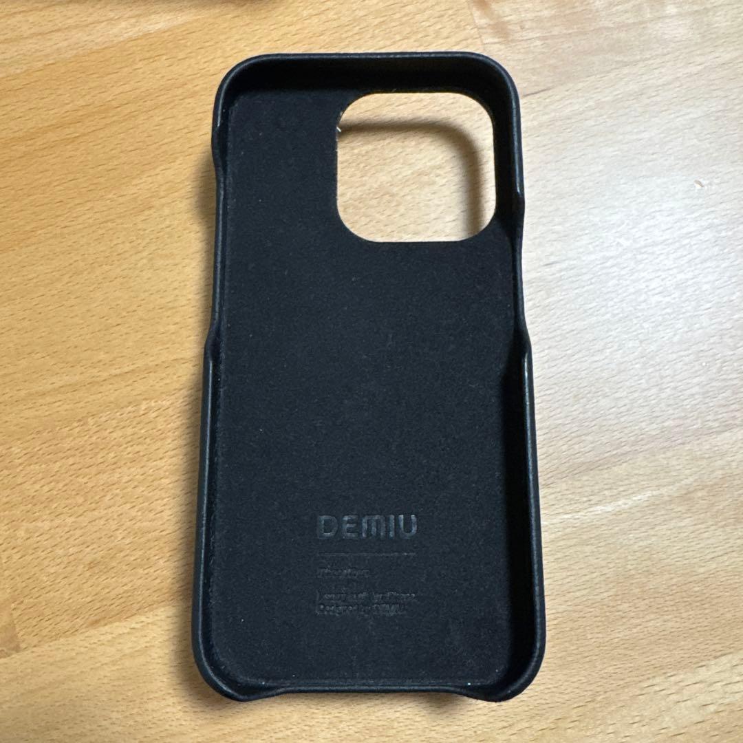 DEMIU iPhone15pro ケース　バロン　黒 ブラック　BALLON