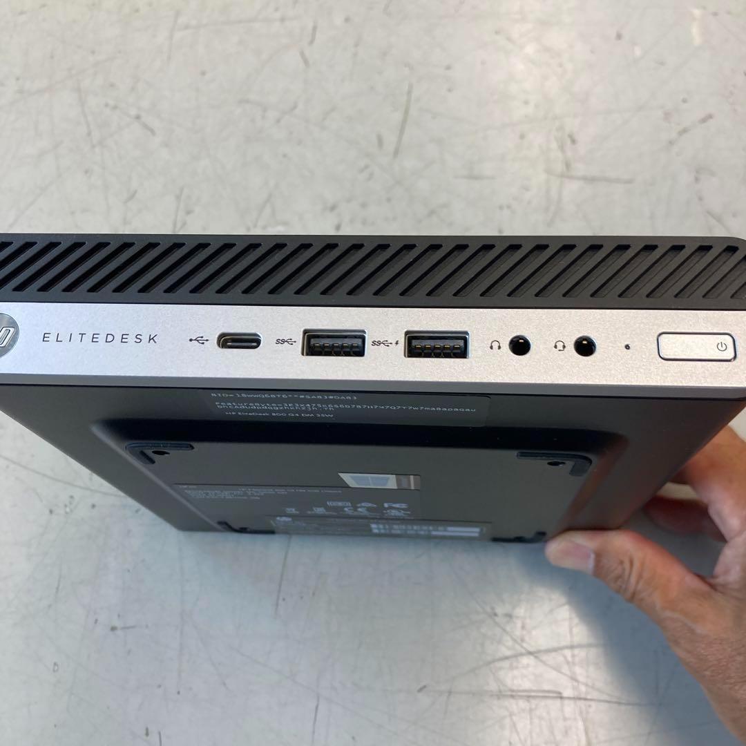 ミニPC #Q HP EliteDesk800G4DM 35W i7 16G SSD256