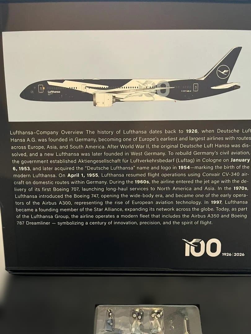 【新品・値引交渉可】D-ABPU Lufthansa 100周年 1/200