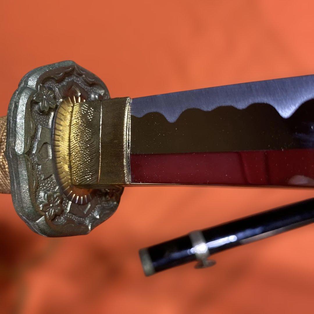 模造刀 軍刀 金茶柄 陸軍省型鍔 黒呂鞘