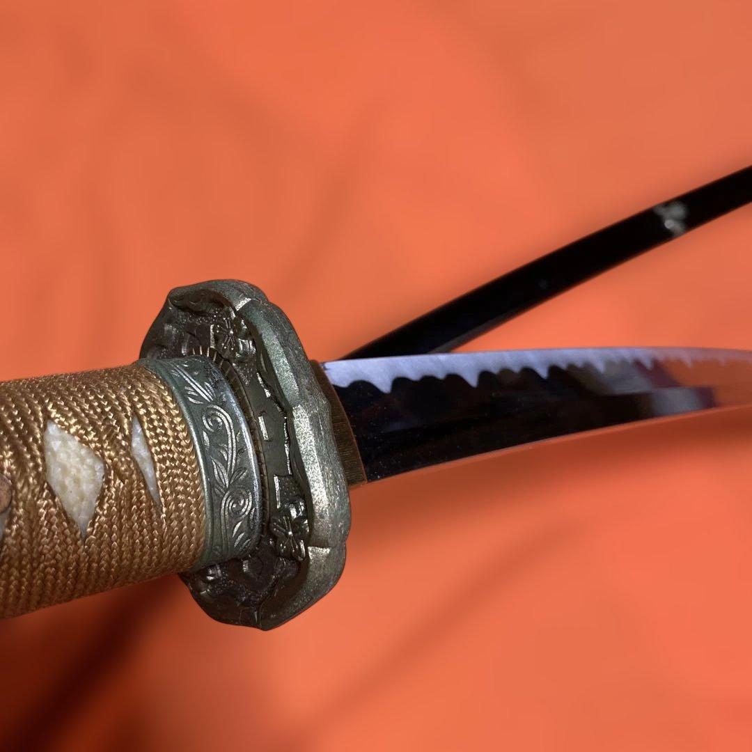 模造刀 軍刀 金茶柄 陸軍省型鍔 黒呂鞘