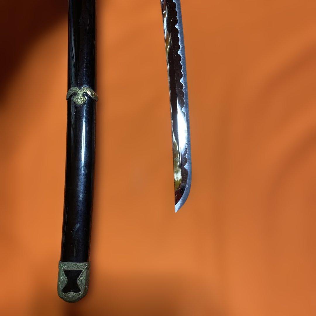 模造刀 軍刀 金茶柄 陸軍省型鍔 黒呂鞘