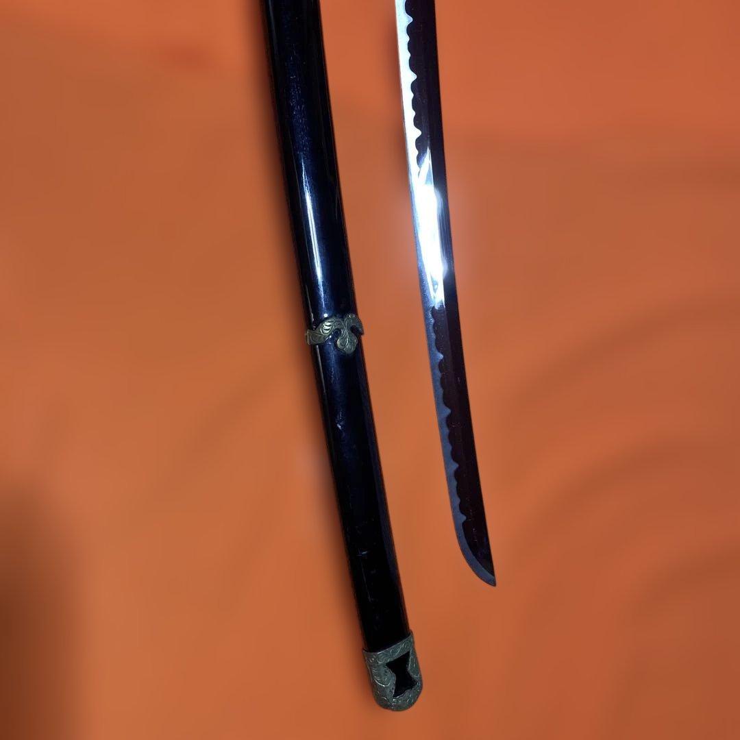 模造刀 軍刀 金茶柄 陸軍省型鍔 黒呂鞘