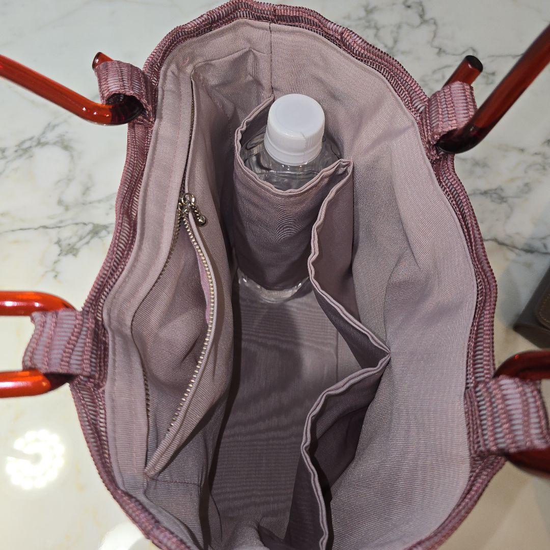 綴織り夏帯リメイク　待ち手樹脂バッグ㊻