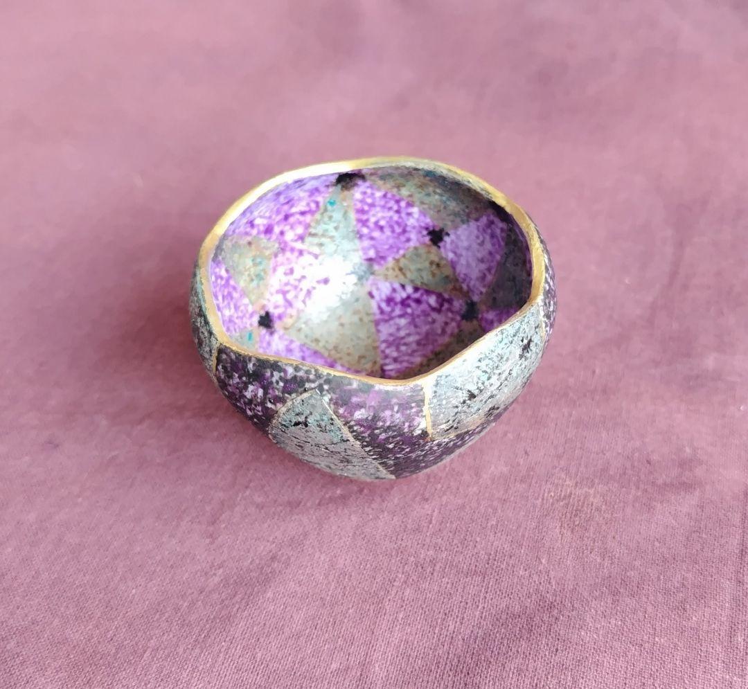 金銀彩輪花酒盃 「筍」 未使用 新品同様