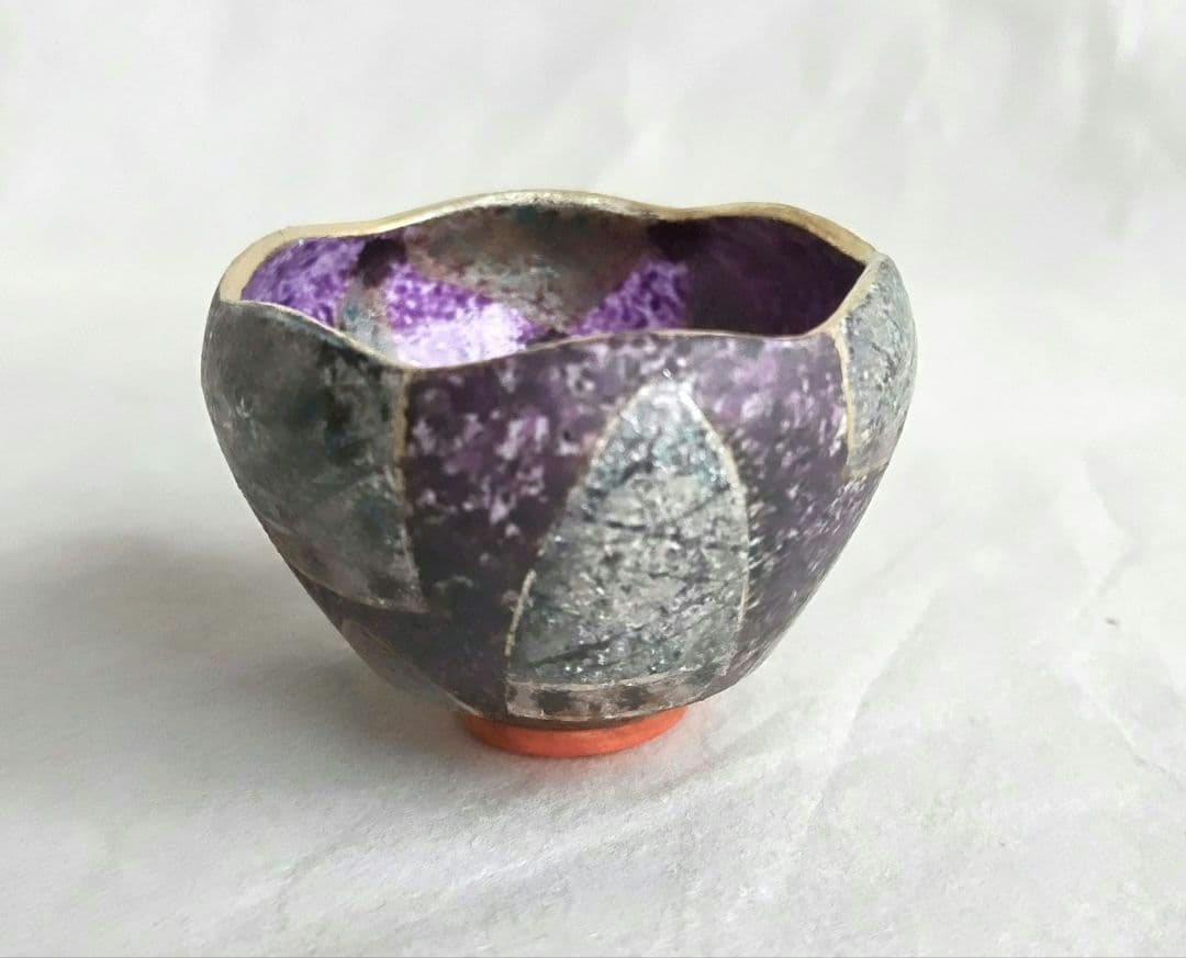 金銀彩輪花酒盃 「筍」 未使用 新品同様