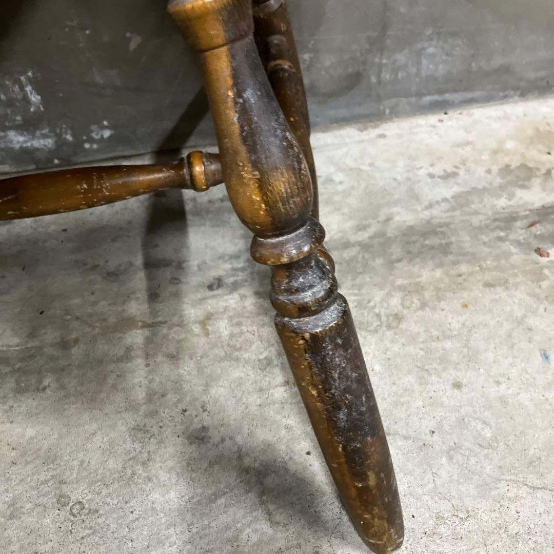 ヴィンテージ スピンドルバッグ ウィンザーチェア レザー アンティーク 椅子