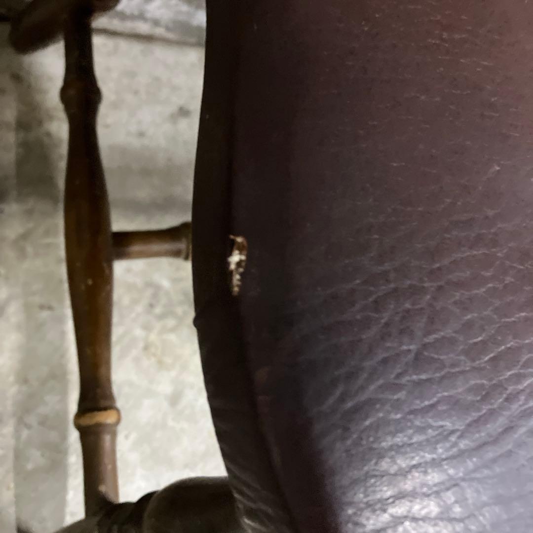 ヴィンテージ スピンドルバッグ ウィンザーチェア レザー アンティーク 椅子