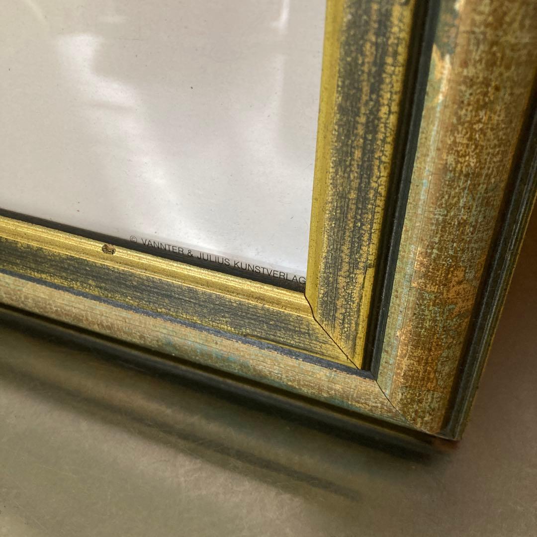 クリムト 接吻 絵画 縦長 金色フレーム