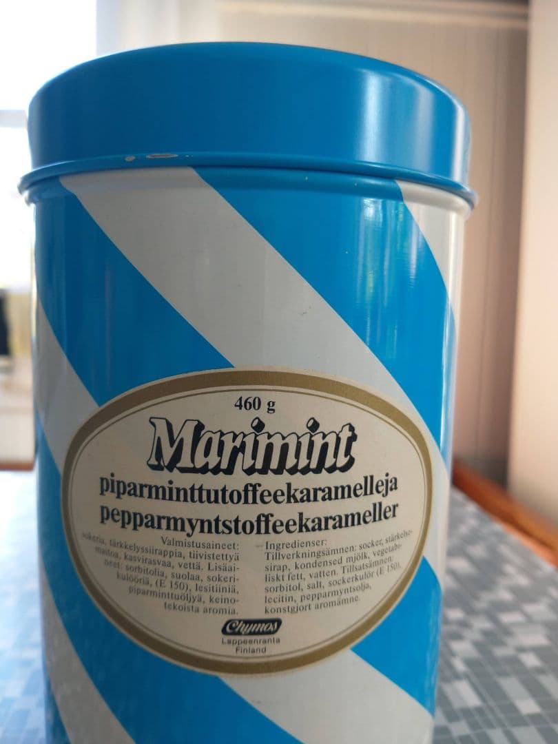 marimint/マリミント キャンディー缶/TIN缶 ヴィンテージ　青