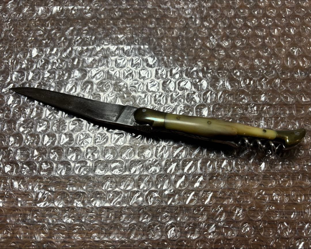 Laguiole ソムリエナイフ 牛角ハンドル 真鍮 ラギオール
